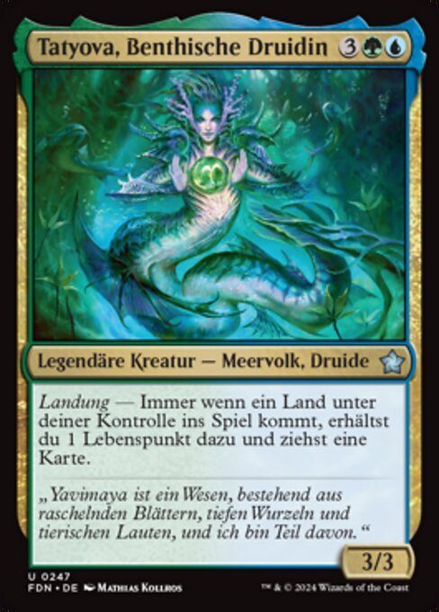 Magic: The Gathering – Sammelkarten-Lot »Meervolk«, 5 Karten – Ansicht 2