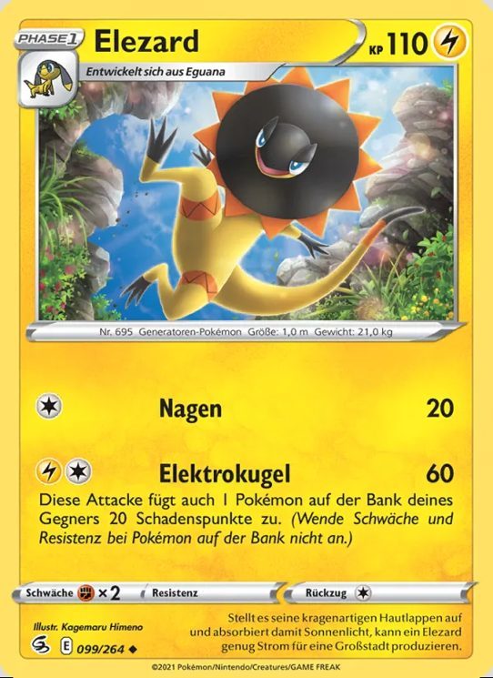 Pokémon – Sammelkarten-Lot »Elektro«, 4 Karten (mit Voltobal) – Ansicht 2