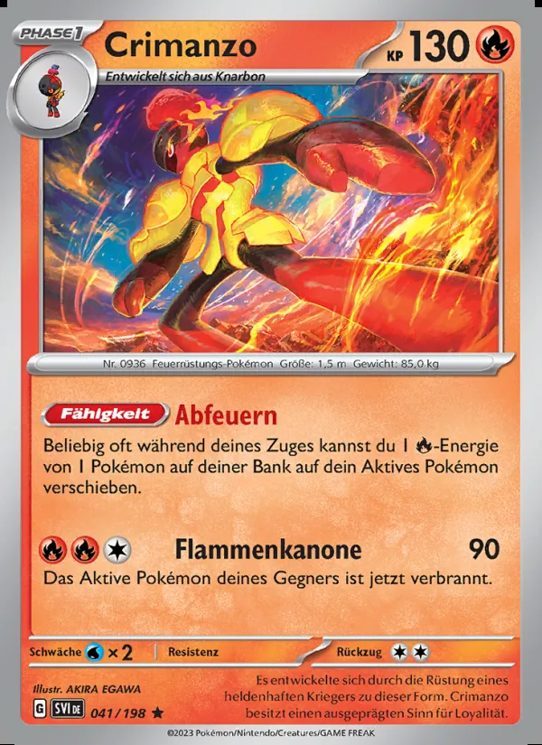Pokémon – Sammelkarten-Lot »Feuer«, 21 Karten – Produktabbildung