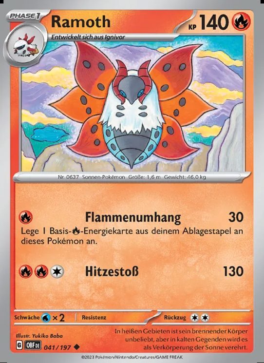 Pokémon – Sammelkarten-Lot »Feuer«, 21 Karten – Ansicht 3