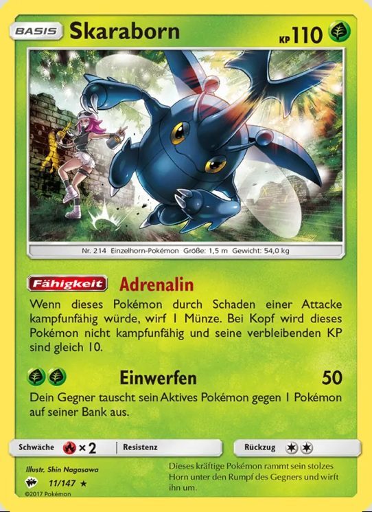 Pokémon – Sammelkarten-Lot »Pflanze«, 14 Karten – Produktabbildung