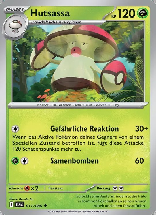 Pokémon – Sammelkarten-Lot »Pflanze«, 14 Karten – Ansicht 2